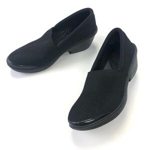 Bzees black wedge comfort slip in wedge shoe Size 8.5